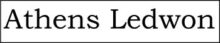 Athens Ledwon logo